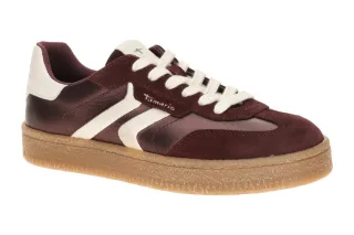 Tamaris 1-23723-44 594 Sneaker bordeaux rot - sportliche Plateau Halbschuhe