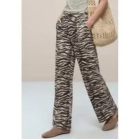 STREET ONE Stoffhose im Loose Fit mit Animal Print