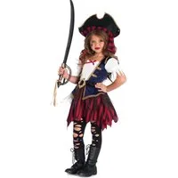 Leg Avenue Piraten-Kostüm Piratin - Halloween Kostüm Kinder Mädchen, Für kleine Schrecken der sieben Meere