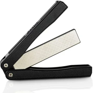 Double Sided Folded Pocket Sharpener Diamond Knife Sharpening Stone Kitchen Tool Professional Grindstone Knife Fast Shar