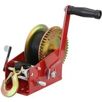 TRUTZHOLM Winde Gurtwinde 1600 kg Gurtlänge 10 m Gurtbreite 5 cm Handwinde Bootswinde, (1-St), Lasthaken mit Tropfenöffnung, Sperrhebel, Rücklaufsperre