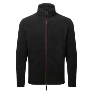 Premier Mens Artisan Fleece-Jacke (Schwarz/Braun)