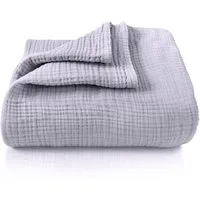 Babydecke Premium Musselin Babydecke 4-lagige Decke aus 100% Baumwolle, Laynenburg, Musselin Babydecke, Kuscheldecke oder Schlafdecke, Pucktuch, Spucktuch