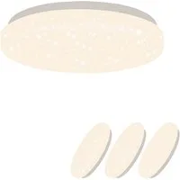 Nettlife LED Deckenleuchte Sternenhimmel Kinderzimmer 15W 21cm 3000K/4000K Weiß Deckenlampe, LED fest integriert, Kinderzimmer Deckenleuchte