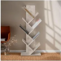 IDIMEX Bücherregal JULES, Design Regal freistehend mit 7 Ablagen Betonoptik