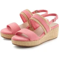 Beachtime by Lascana Sommerschuh, Sandale, offener Schuh, Keilsandalette, Sandalette NEU mit Keilabsatz VEGAN