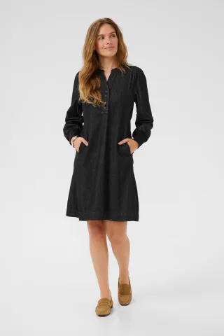 Denimkleid CUhilka Classic fit black