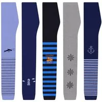 L&K-II Leggings 2773 (5er-Pack) Jungen Leggings ohne Füße Knöchellang aus Baumwolle