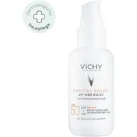 Vichy Sonnenschutzfluid Capital Soleil UV-Age Daily LSF 50+ 40 ml, LSF 50+ Anti-Aging Fluid mit Niacinamid & Peptiden
