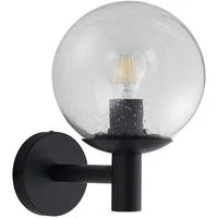 Lindby Außen-Wandleuchte Dangan, Glas Transparent IP44, 1 x 15 W LED