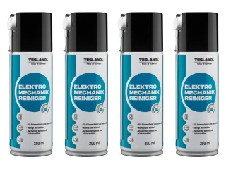 TESLANOL 26017 Elektro-Mechanik-Reinigerspray, 200 ml, 4 Stück