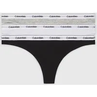 Calvin Klein Underwear Tanga 3 PACK THONG (LOW-RISE) (3-St) String low waist mit Logobund