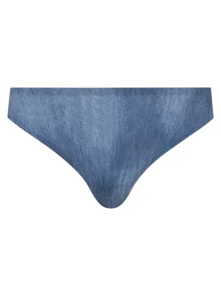 Chantelle Lingerie - SoftStretch Tanga blue denim print