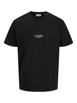 JACK&JONES - JJESOHO TEE SS CREW NECK NOOS Black - Gr. - L