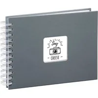 Hama Fotoalbum Fine Art 24x17 cm, 50 weiße Seiten, Grau