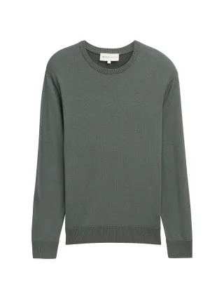 Denim Tom Tailor - Basic Strickpullover wash green plated design - Gr. - XL
