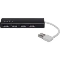Belkin USB 2.0 HUB, 1:4, SLIM, Passiv USB-Adapter USB Typ C zu USB Typ C