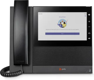 HP POLY CCX 600 Business-Medientelefon für Microsoft Teams und PoE-fähig | 82z84aa | IP-Telefon - Schwarz
