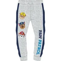 EplusM Jogginghose PAW Patrol Hose mit Schriftzug und Chase, Rubble und Marshall, grau