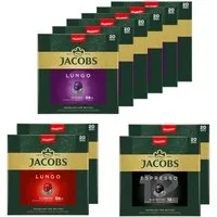 JACOBS Kaffee Kapseln 200 Nespresso®* kompatibel Lungo 8 & 6 + Espresso 12 Ristretto, 1040 g, (Packung, 10er Pack)