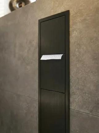 emco WC-Modul asis 150 elox Unterputz, 809 mm, Türanschlag rechts ohne Einbaurahmen, 978303552 978303552