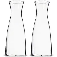 PerloPur Wasserkaraffe Glaskaraffe Doppelpack 0,8 oder 1,3 Liter, Close-Up Verschluss, baugleich zu WMF Glaskaraffe