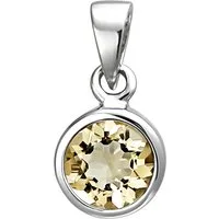 JOBO Kettenanhänger Anhänger mit Citrin, 925 Silber