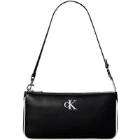 Calvin Klein Tragetasche CONTRAST CK CONVERTIBLE POUCH, Damen Handtasche, Schultertasche mit CK-Logo