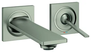 GROHE 2-Loch-Waschtisch-Wandbatterie Allure 19309_2 für 23429 Ausl. 154mm satin steel, 19309MS2 19309MS2