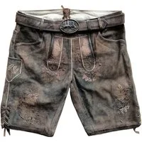 Spieth & Wensky Trachtenhose Finnland Lederhose Finnland Trachten Lederhose Kurzhose Antik mit Gürtel