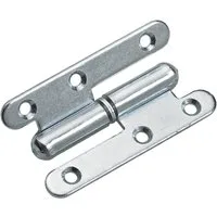 Hettich WC-Deckel-Scharnier Hettich Türband 45 x 80 mm rechts verzinkt - 1