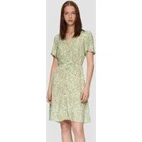 QS Minikleid Kleid Luftiges Viskosekleid mit All-over-Print