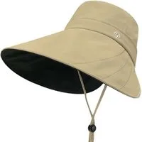 Bwecuy Fischerhut Damen Sonnenhut Ultrabrempe UPF 50+ wasserabweisend faltbar