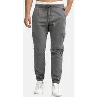 Indicode Cargohose Herren Levy Jogger-Pant mit elastischem Bund und Kordelzug