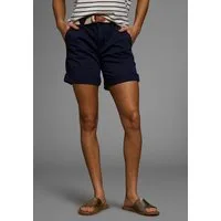 DELMAO Shorts (2-tlg., inklusive Stoffgürtel) in trendiger Turn-up Form