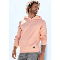 John Devin Hoodie Langarm, Sweatshirt mit Rundhals und Kapuze, Baumwollmischung
