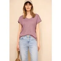 STREET ONE STUDIO V-Shirt im soften Baumwoll-Mix