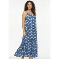 YOEK A-Linien-Kleid Damen Kleid ärmellos mit Frontprint