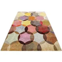 Esprit Teppich Modernina ESP-3378, rechteckig, Höhe: 13 mm, weicher Kurzflor in modernem Design, Wohnzimmer, Schlafzimmer, bunt