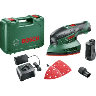 Bosch Akku-Multischleifer EasySander 12, mit 1 x PBA 12V 2.5 Ah Akku rot - 0603976909