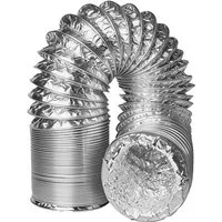 CannoBox Flexrohr Flexrohr Alu Abluftschlauch 3m/10m Gewächshaus Growbox, Alufolienrohr, 100 mm, 180 °, Ø100mm,Entlüftungsrohr,Alufolienrohr,Schlauch Abluft