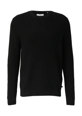 s.Oliver Red Label - Strickpullover schwarz - Gr. - 3XL