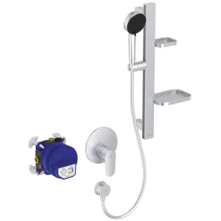 Ideal Standard Armaturen-Paket Alu+ Silver , BE127SI BE127SI