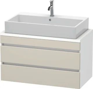 Duravit DuraStyle Konsolenwaschtischunterbau wandhängend Taupe & Weiß Matt 900x478x512 mm - DS530809 DS530809118