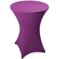 ESTEXO Stehtischhusse Stretch Stehtisch Ø 60 cm Tisch Husse Bistrotisch Lila