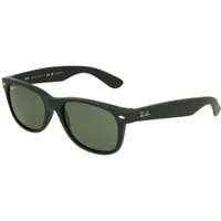 Ray-Ban Sonnenbrille Ray-Ban New Wayfarer Rubber Black Polar Green Polarized