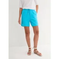 bonprix Shorts aus Baumwolle, mit elastischem Bund und Kordelzug, lockere Passform