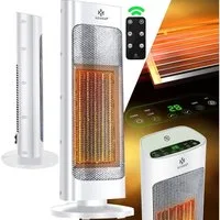 KESSER Heizlüfter, Heizlüfter mit Fernbedienung energiesparend leise 2000W
