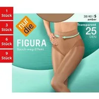 Nur Die Feinstrumpfhose Figura 25 DEN Damen (1er/3er/6er/9er Pack 1 St) nylon transparent strumpfhose durchsichtig frauen multi shape glossy