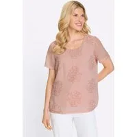Sieh an! T-Shirt Shirt-Bluse Kurzarm
